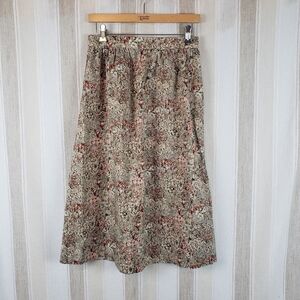 Vintage Floral Midi Skirt Size‎ Small
